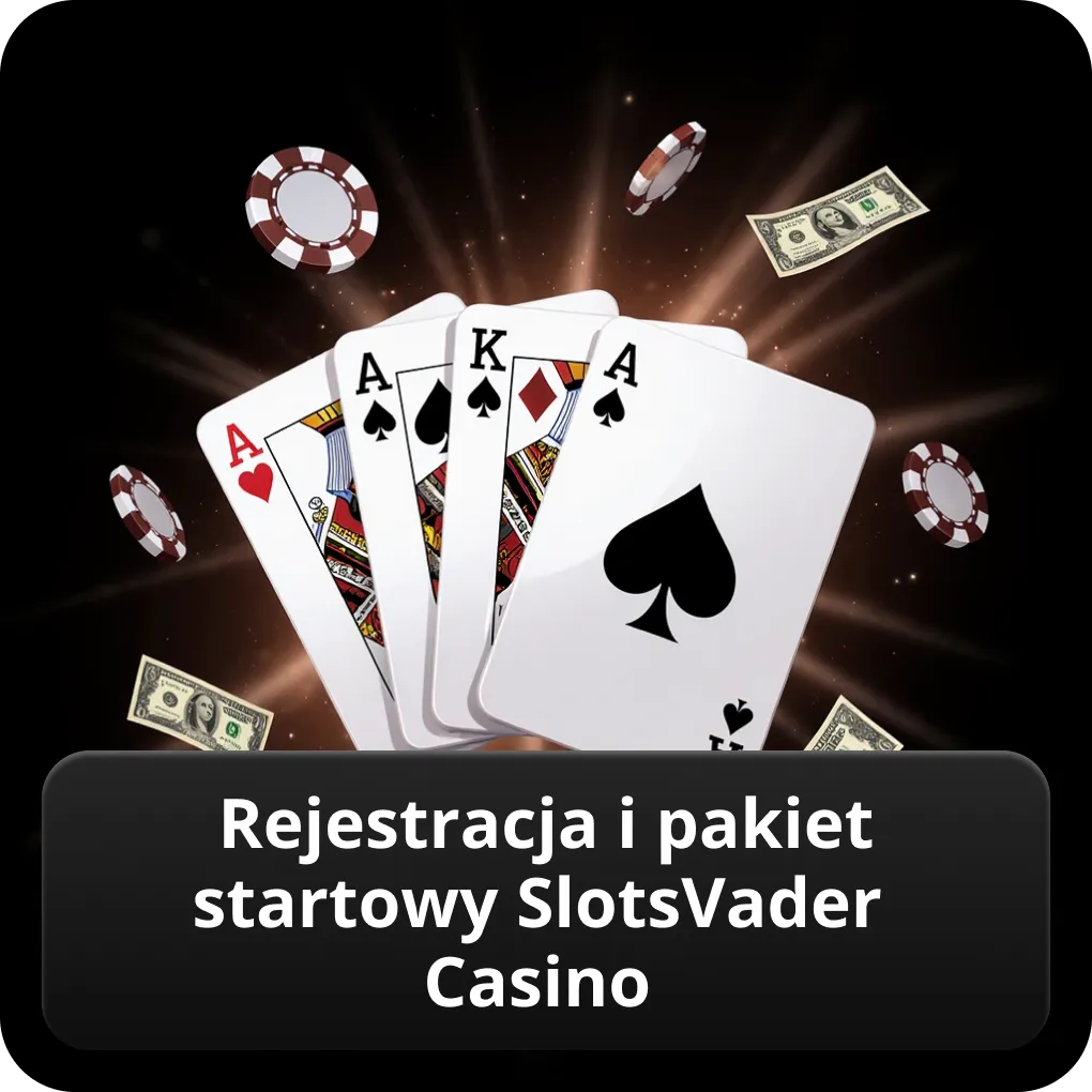 Rejestracja i pakiet startowy SlotsVader Casino